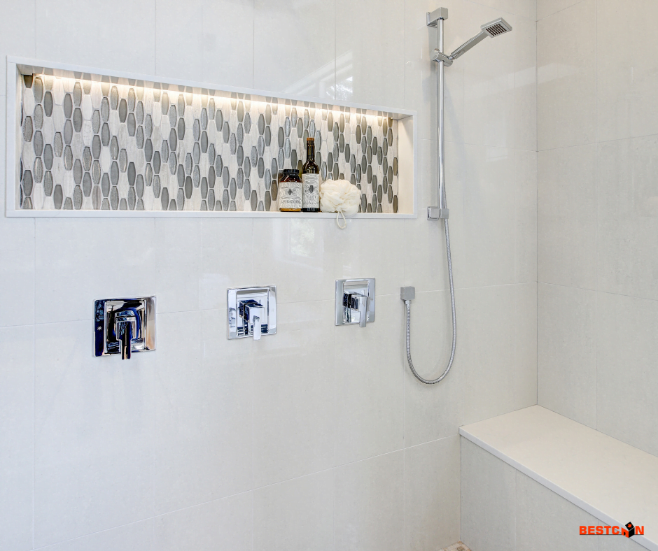 bathroom renovation wall niche