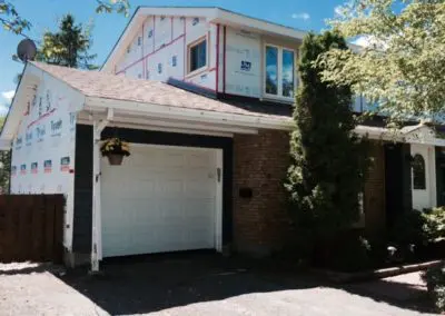 Vinyl Siding in Progress